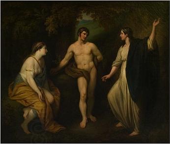 Benjamin West Choice of Hercules between Virtue and Pleasure China oil painting art